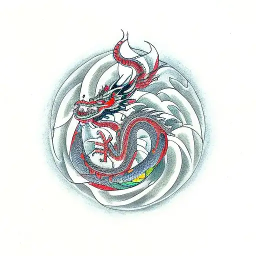 Dragon Doing Fibonacci Dance