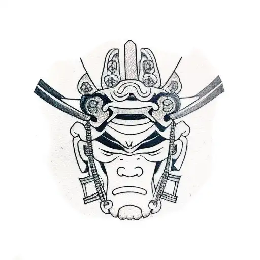 Samurai Mask For Knee