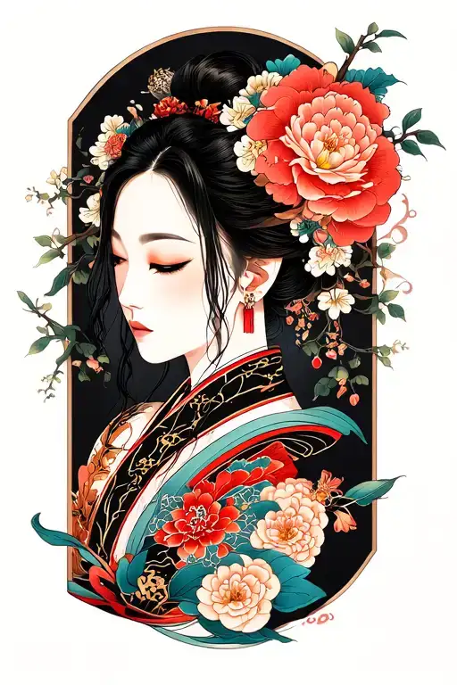 Irezumi Style Tattoo Design