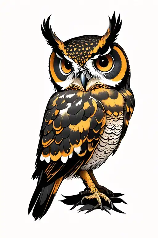 Different Owl Sitting