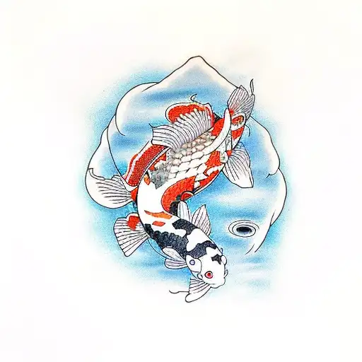 Koi Fish And Dollar Sign