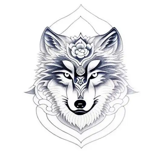 Wolf And Heart And Signature