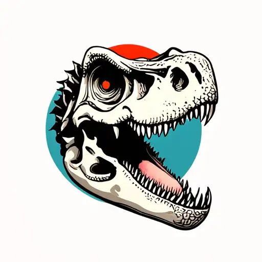 Japanese Style Dinosaur Skeleton