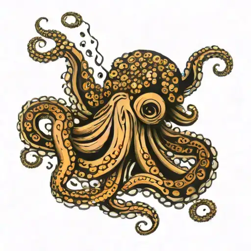 Octopus Gracefully Swimming