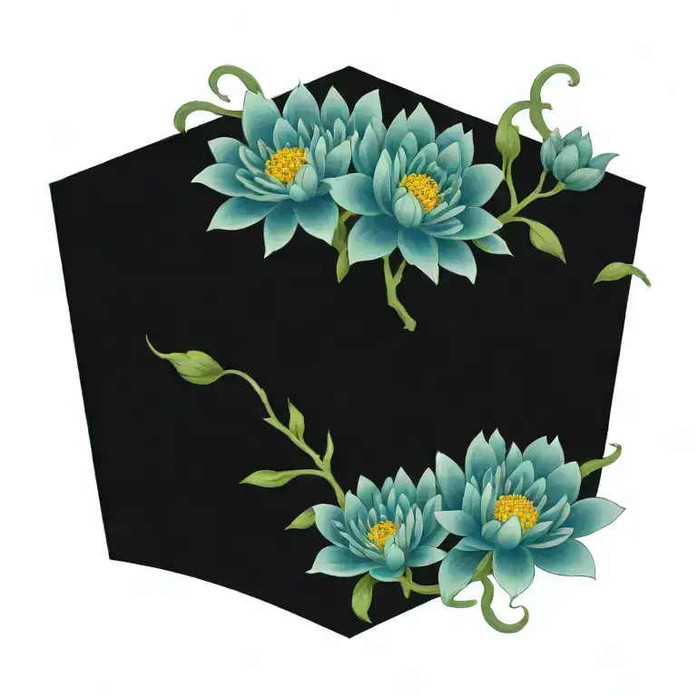 Chrysanthemum Flower Intertwined