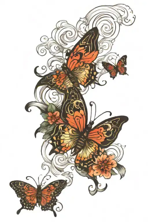 Butterfly Goth Design