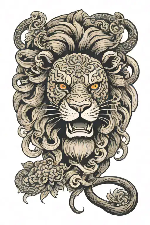Lion Wearing