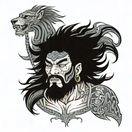 Heracles Face With The Nemean Lion Helm