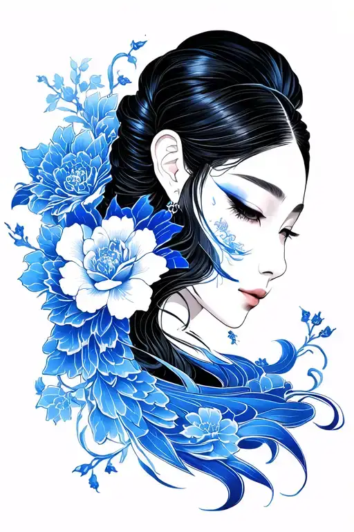 Kistune Black And Blue