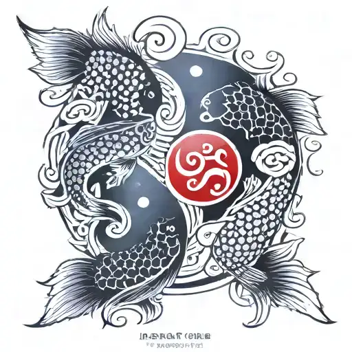Yin And Yang Two Fish Yin Yang