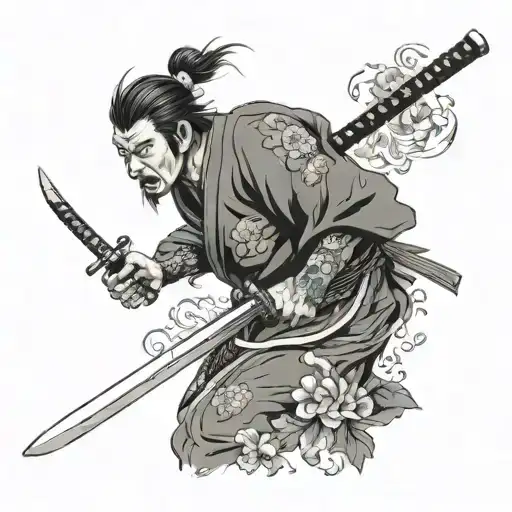 Samurai With Katana