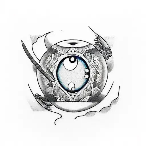 An Eye With Bat Wings