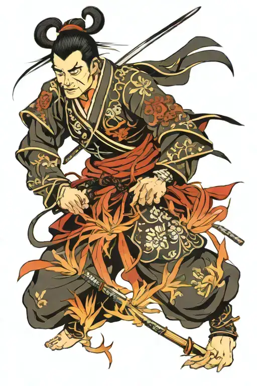 Samurai And Red Spider Lily's