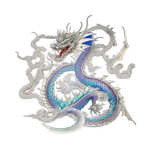 Cherry Blossom Dragon Final Fantasy Full Body