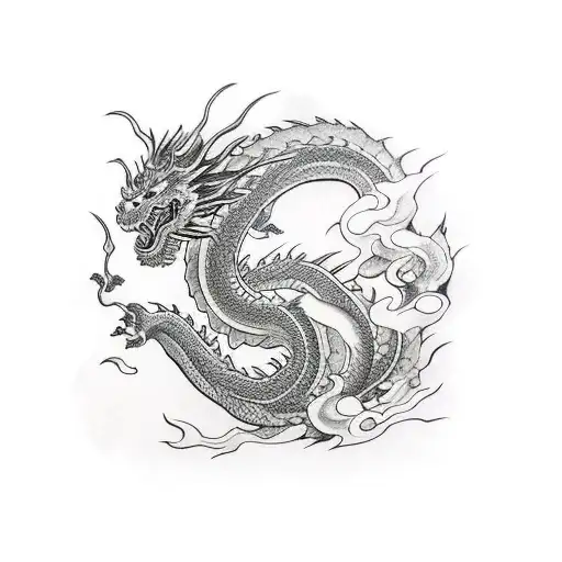 Dragon Com Lobo