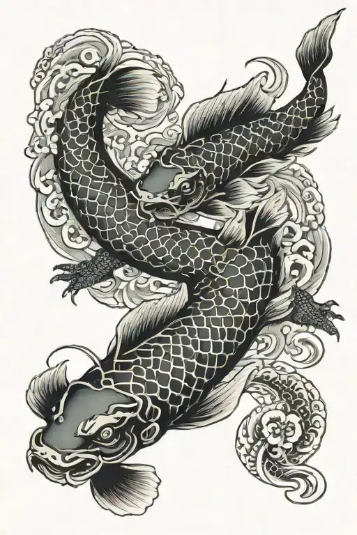 Dragon Koi Fish