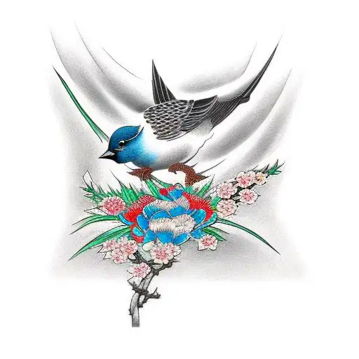 Bird And Praying Hands