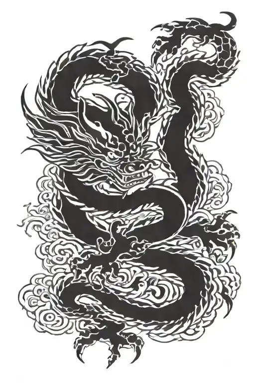 Chinese Dragon Flying