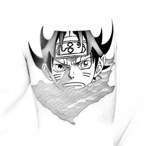 Sasuke Luffy And Asta In Portrait