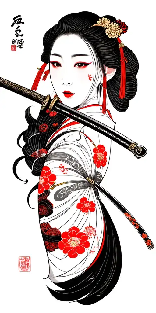 Geishsa Katana Samuray Etc