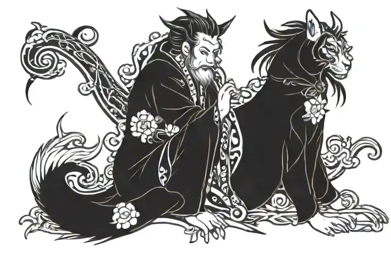 Gothic Inspired Tattoo Design Combining Elements