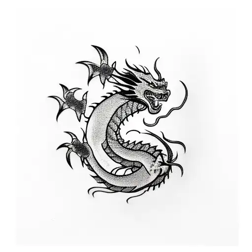 Dragon Minimalist Hand