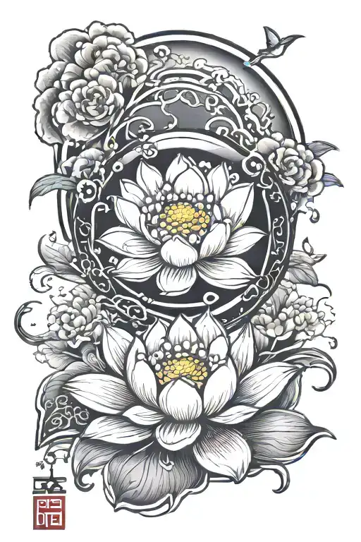 Cherry Blossom Lotus Crystal Ball