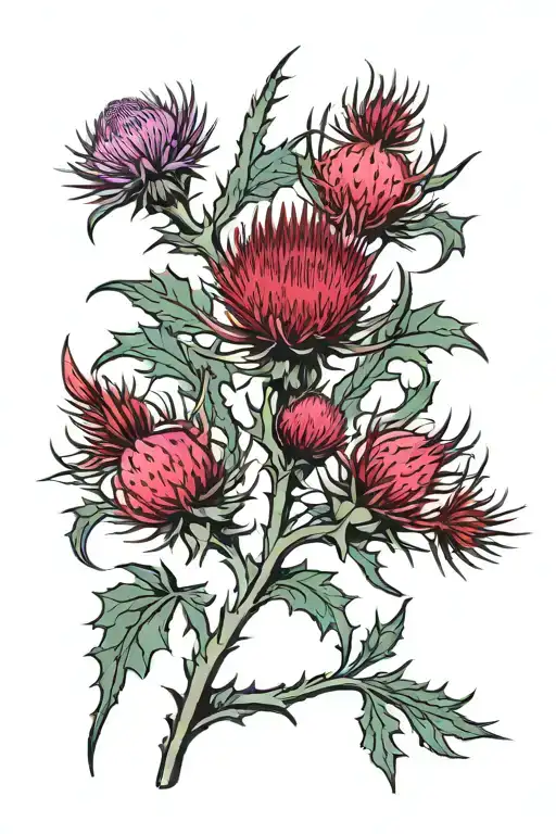 Scottish Thistle Symbolizing Independence
