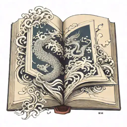 Open Book With Pages Turning