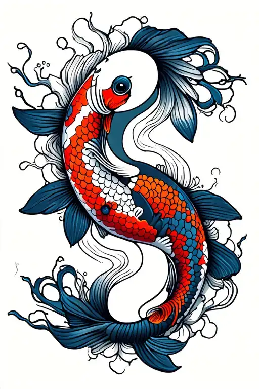 Koi Fish Ying Yang