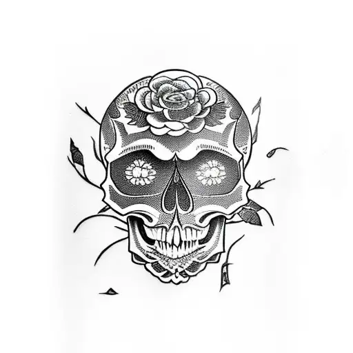 Skull And Roses