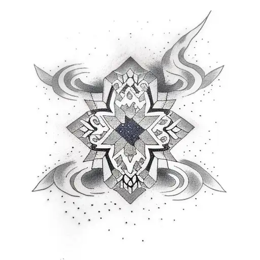 Star Tattoo Above Elbow