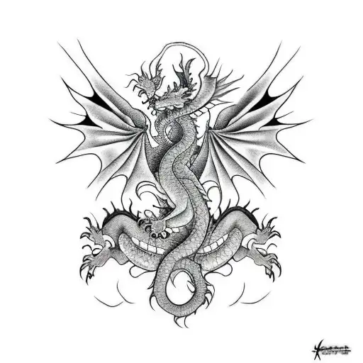 Dragon With Tying And Yeng