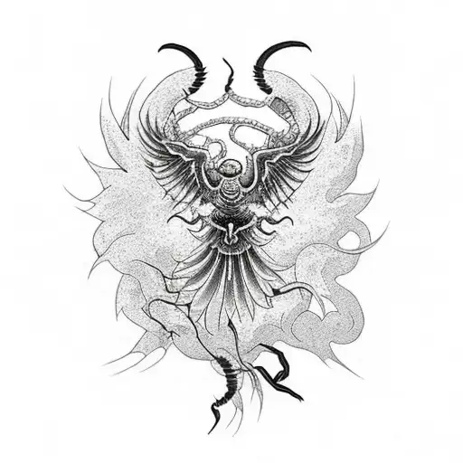 Phoenix With Scorpion