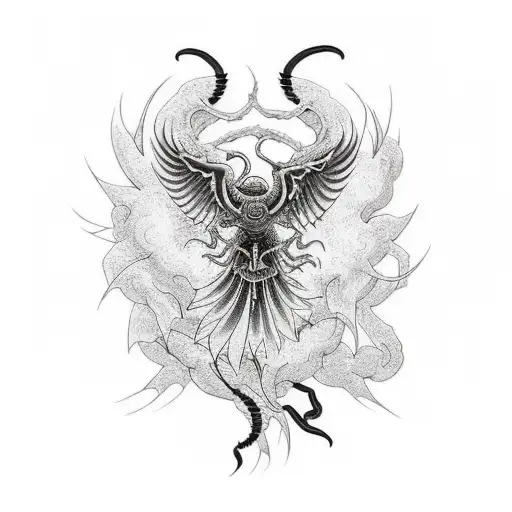 Phoenix With Scorpion Inside