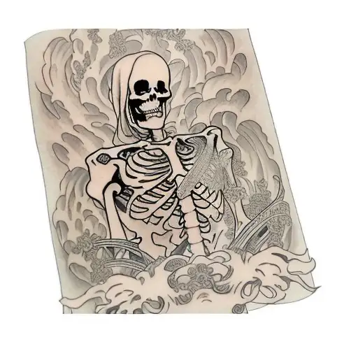 A Skeleton In A Robe