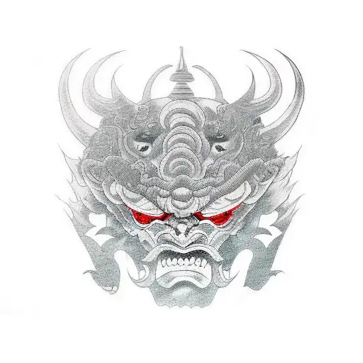 Oni Mask Dark Evil