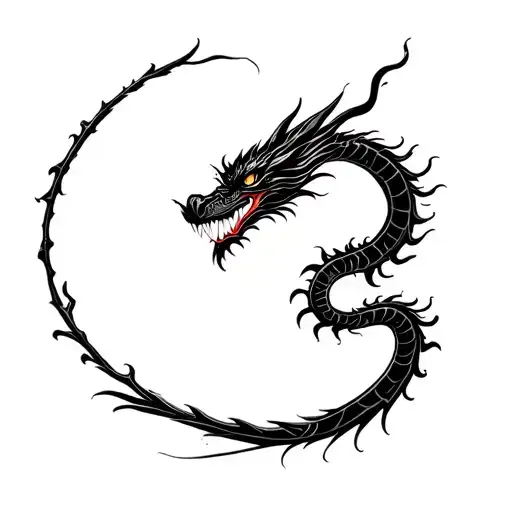 Dragon Wrapped Round