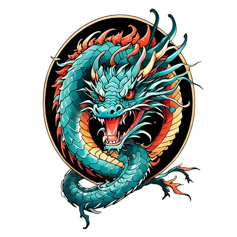 Dragon Wrapped Round