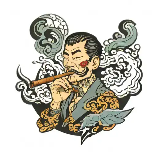 Cover Smoking A Cigar