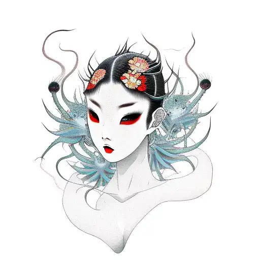 Shibuya Demon Girl With A Spiderlily