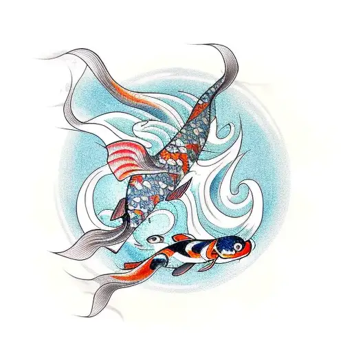 Shooting Star Koi Fish