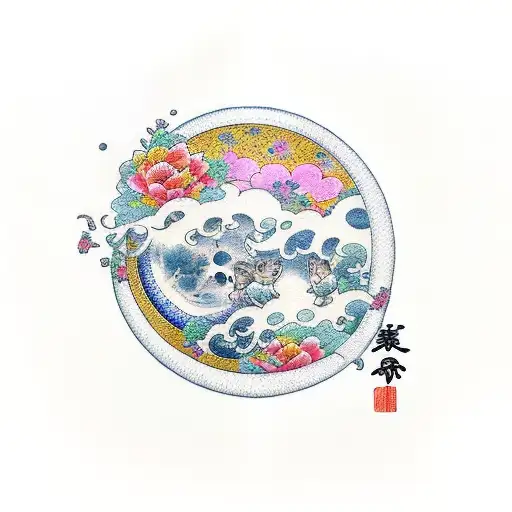 Moon With Grandma's Name And Birthday And Year Of Death