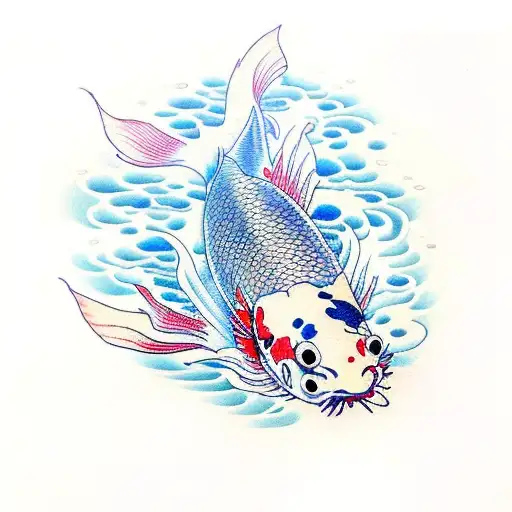 Koi Fish With Water