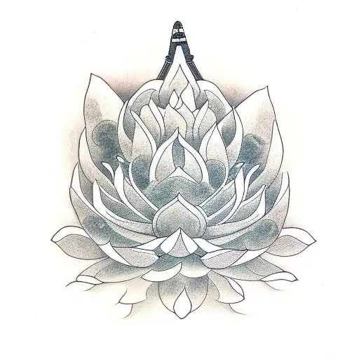 Katana With Lotus Flowers