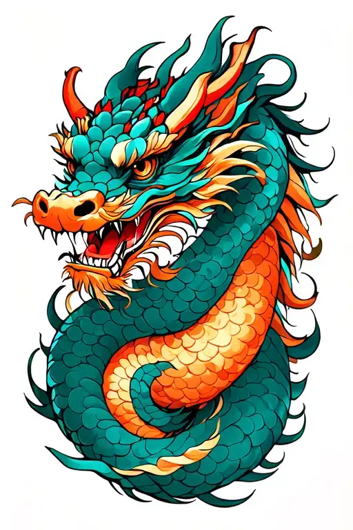 Japanese Dragon Wrapped