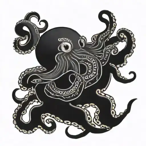 Jallyfish And Octopus Wrapped