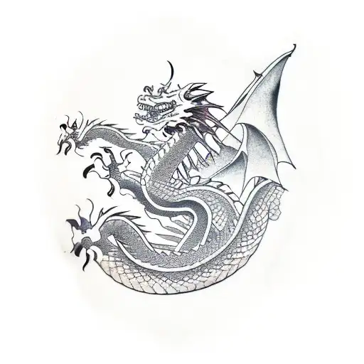 Dragon With Wind Bars