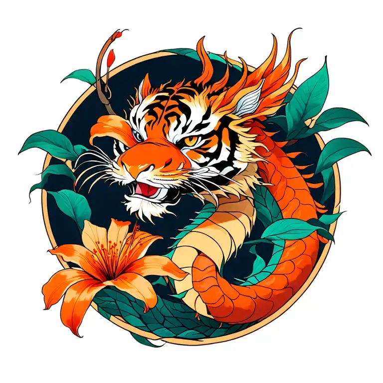 Tiger Lily And Dragon Coming