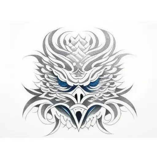 Eagle Design With The Upper Body